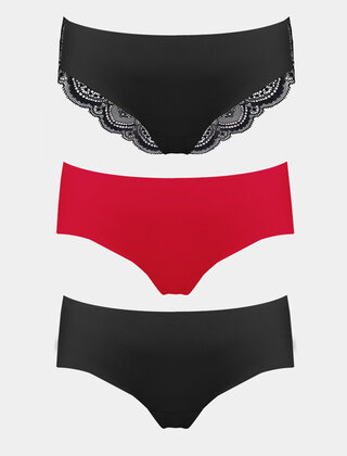 Holiday Giftpack - Hipster (3-pack) - Red & Black M