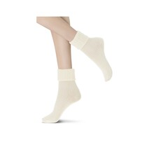 Hilda - Cashmere blend sok met omslag - Wool