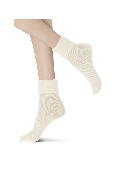 Hilda - Cashmere blend sok met omslag - Wool