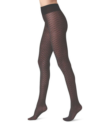 Sparkly Lace - Zwart - 40 denier - S/M