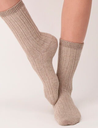 Jasmine - Sok - Beige Melange - One size