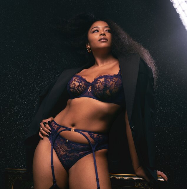 Feeling Myself - Italiaanse slip - Astral Blue - 40 / L