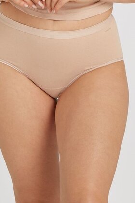 Basics - Organic Cotton Stretch -  Midi slip - 2 Pack