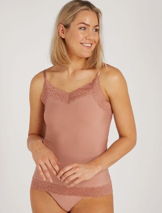 Secrets - Spaghetti Top met kant