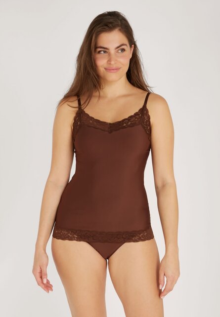 Secrets - Spaghetti Top met kant