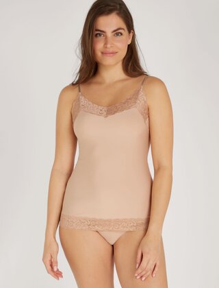 Secrets - Spaghetti Top met kant