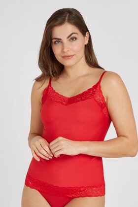 Secrets - Spaghetti Top met kant