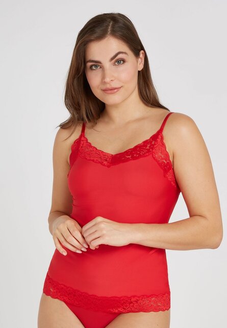 Secrets - Spaghetti Top met kant