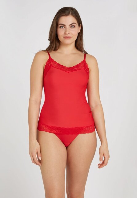 Secrets - Spaghetti Top met kant