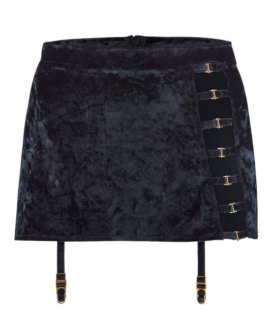 The Night Before - Mini rokje met jarretel - Blackbird - L