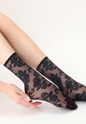 Little Roses - Sok - Zwart - 20 denier - One size Little Roses - Sok - Zwart - 20 denier - One size