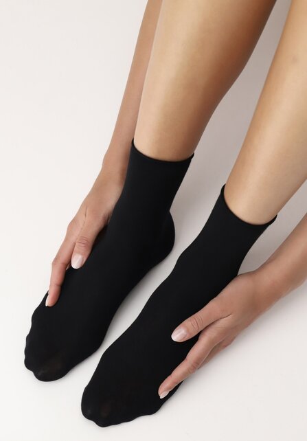 Cheryl - Sok - Cashmere blend - Zwart - One Size