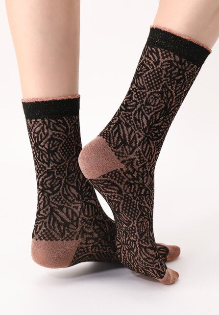 Luxury - Sok - Zwart-Bronze - One size