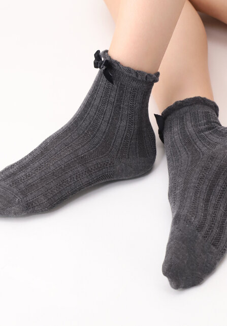 Papillon - Sok - Grey Melange - One size