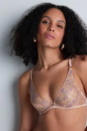 Sound of Heart  - Triangel Plunge BH - Lavender Aura - 80F