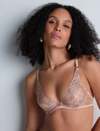 Sound of Heart  - Triangel Plunge BH - Lavender Aura - 80F