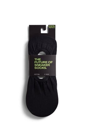 Cada - Sneakersok - Zwart - 2-pack - Katoen