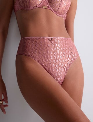 Crazy in Love - High waist Brazilian - Warm Pink - 36