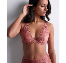 Crazy in Love - Single Wire Plunge BH - Warm Pink - 80C