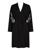 Sweet Obsession - Kimono - Zwart - S/M