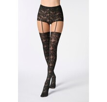 Desire Lace - Sierpanty - Zwart - 40 denier