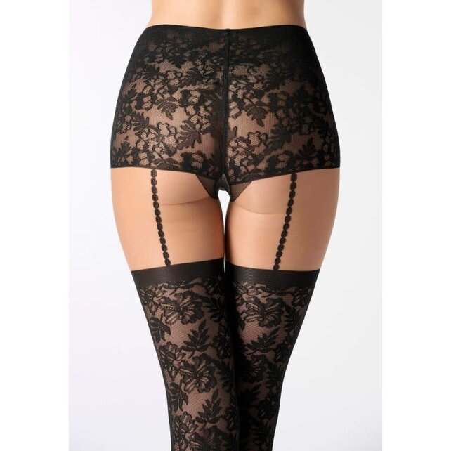 Desire Lace - Sierpanty - Zwart - 40 denier