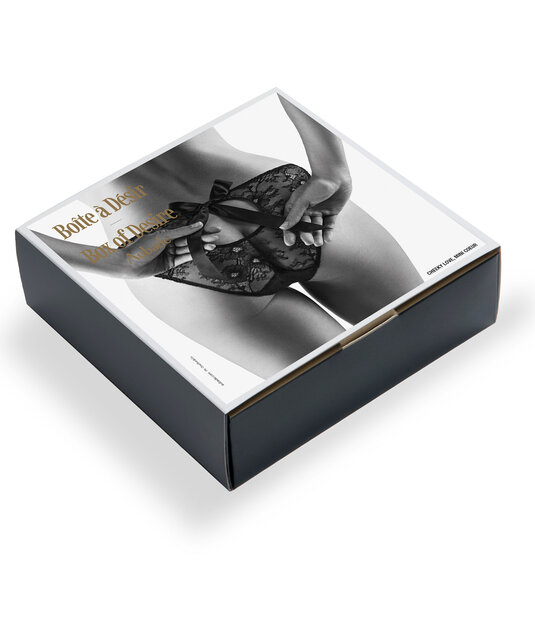 Boîte à Désir - Cheeky Love - Mini Coeur- Zwart - One size