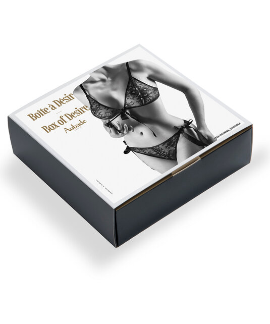 Boîte à Désir - Lace Insomnia - Lingerie setje - Zwart - One size
