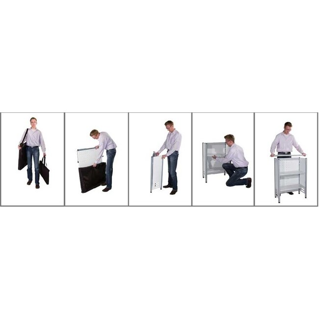 Messetheke Flip 900 x 1000 x 380mm