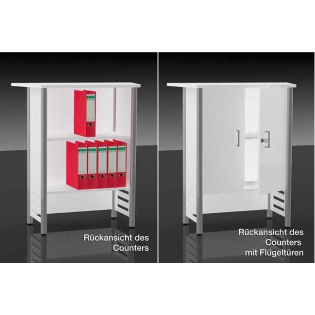 Messetheke Flip 900 x 1000 x 380mm