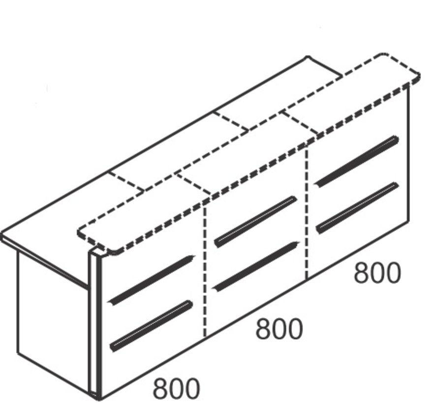 Empfangstheke Maro Plus 1600mm Element