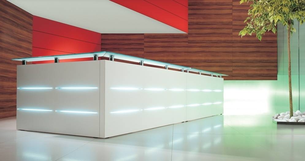 Empfangstheke Plus 160 cm Element – modulares gerades Element mit optionaler LED-Beleuchtung
