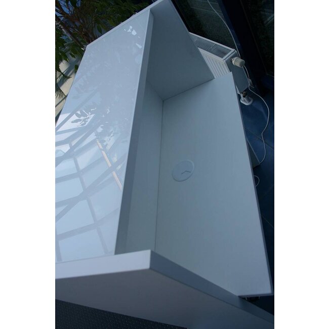 Empfangstheke Vale, 136cm mit Seitenwänden