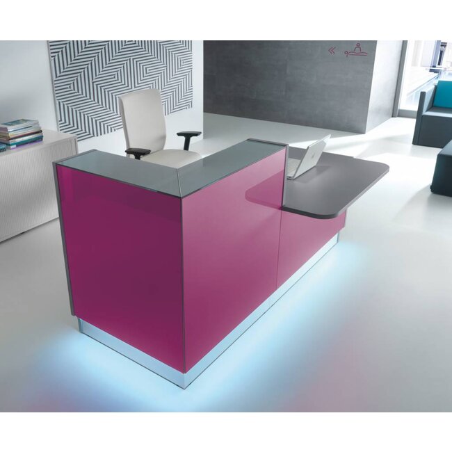 Empfangstheke London - Gerade Theke 246 cm