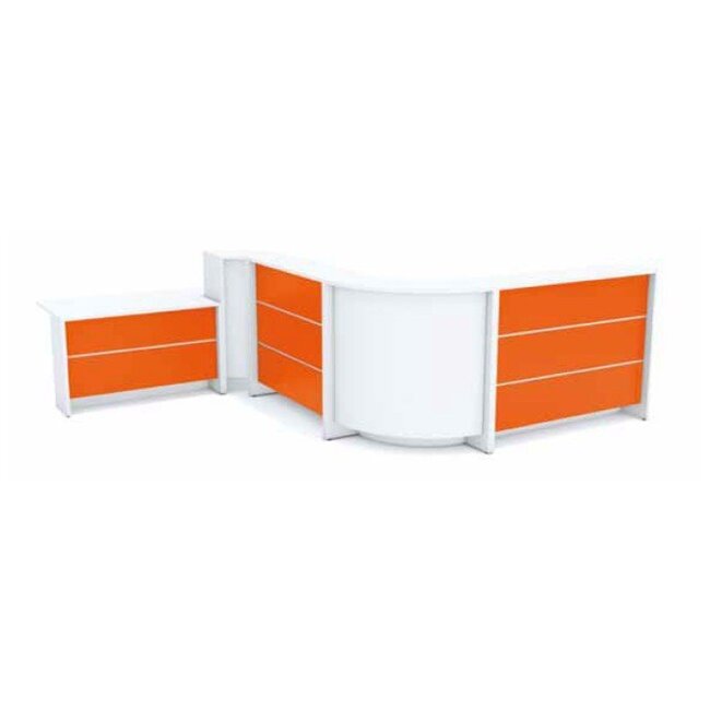 Empfangstheke Lunis, gerade, 80 cm breit