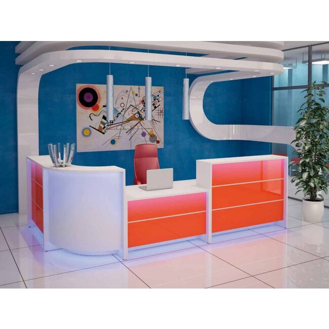 Empfangstheke Lunis, gerade, 80 cm breit