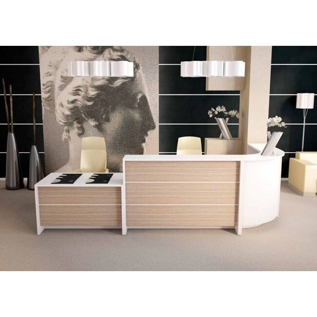 Empfangstheke Lunis, gerade, 80 cm breit