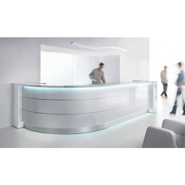 Empfangstheke Vale L-Form 220 x 290cm, eckig