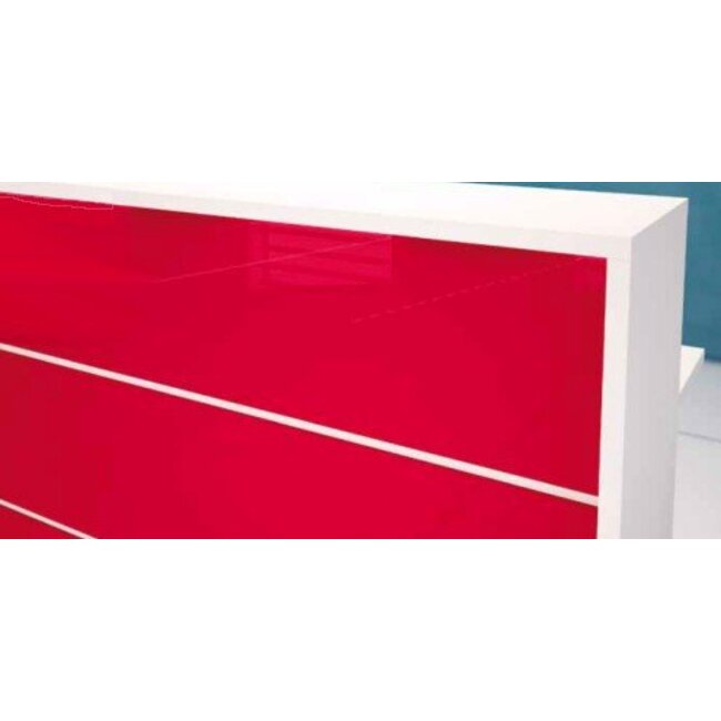Empfangstheke Lunis, gerade, 140 cm breit