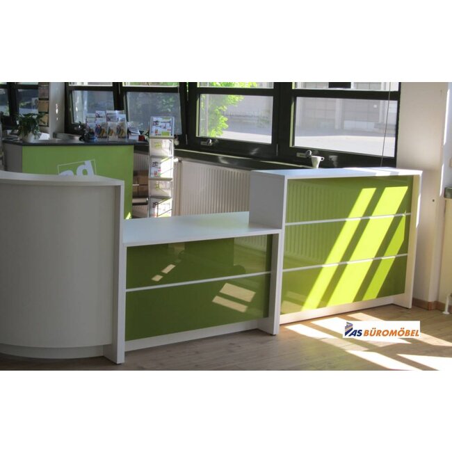 Empfangstheke Lunis, gerade, 160 cm breit