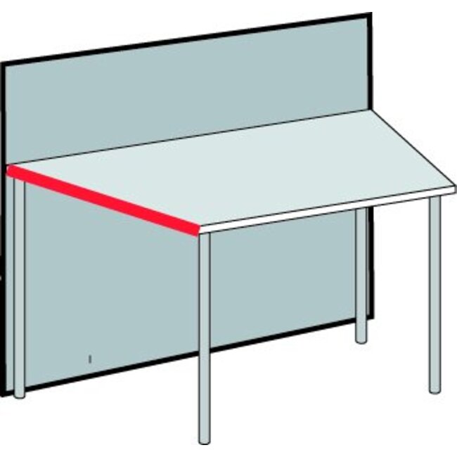Square, abgeschraegtes Element 1350mm breit