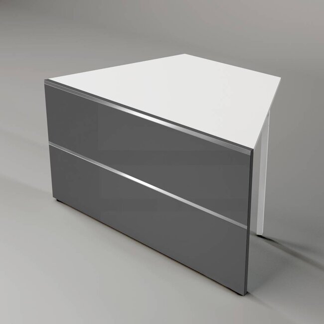 Square, flaches abgeschraegtes Element 1350mm breit