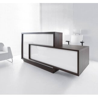 Empfangstheke mit Hochglanzfront – Wenge