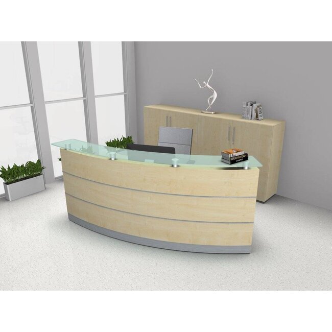 Empfangstheke Perfect in verschiedenen Farben, 230 cm breit