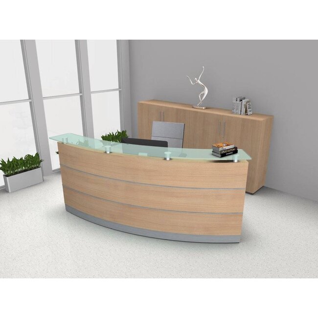 Empfangstheke Perfect in verschiedenen Farben, 230 cm breit