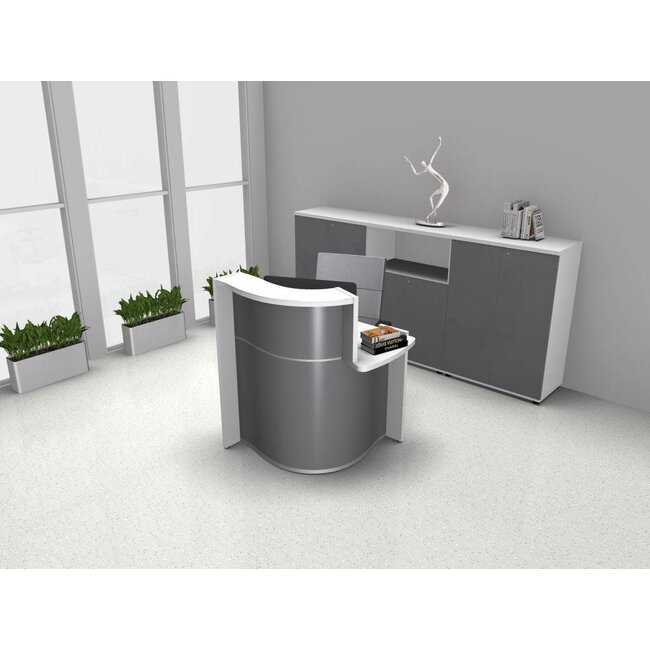 Empfangstheke Ocean, kleine Empfangstheke mit flacher Seite links