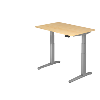 Schreibtisch XBH elektrisch höhenverstellbar 120 x 80 cm in Silber