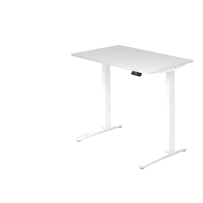 Schreibtisch XBH elektrisch höhenverstellbar 120 x 80 cm in Weiß und in 7 Farbvarianten