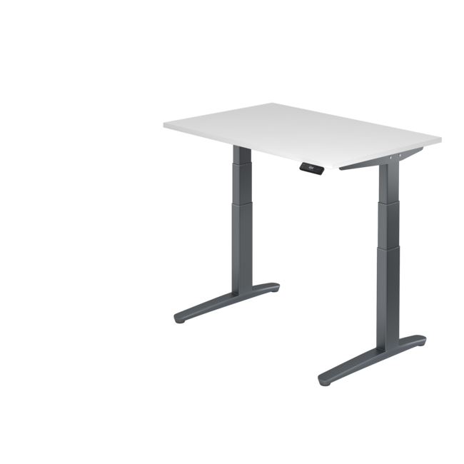 Schreibtisch XBH elektrisch höhenverstellbar 120 x 80 cm in Graphit/Graphit und in 7 Farbvarianten