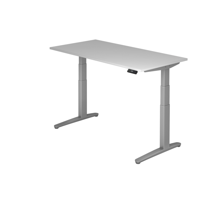 Schreibtisch XBH elektrisch höhenverstellbar 160 x 80 cm in Silber und in 7 Farbvarianten